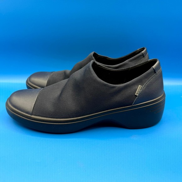 Ecco Soft 7 Wedge Soft Shoes Women's Size US 9 Blue Waterproof Slip On Round Toe - Picture 3 of 9